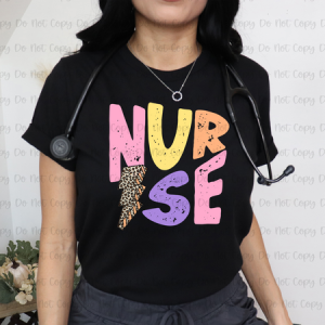 NURSE PASTEL BOLT - DTF TRANSFER