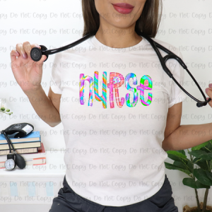 NURSE NEON STITCH - DTF TRANSFER