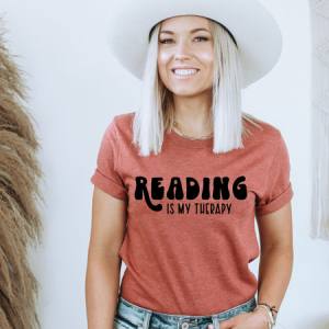 READING IS MY THERAPY - DTF TRANSFER