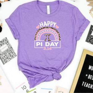 HAPPY PI DAY RAINBOW - DTF TRANSFER