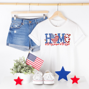 HOME OF THE FREE BECAUSE OF THE BRAVE - DTF TRANSFER