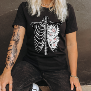 FLORAL RIBCAGE - DTF TRANSFER