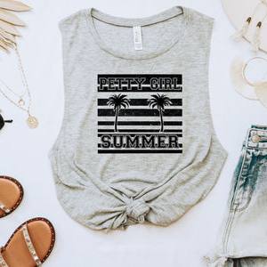 PETTY GIRL SUMMER BLACK - DTF TRANSFER