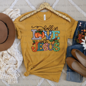 FALL IN LOVE WITH JESUS *OLLIE & CO. EXCLUSIVE* - DTF TRANSFER