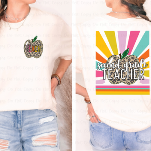 LEOPARD APPLE TEACHER - DTF TRANSFER