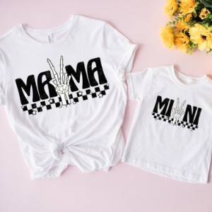 SKELLIE HAND PEACE MAMA - DTF TRANSFER