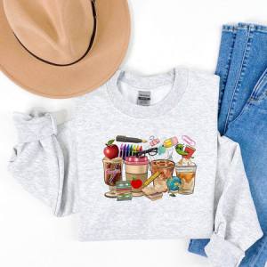 TEACHER SUPPLIES COFFEE CUPS - DTF Transfer