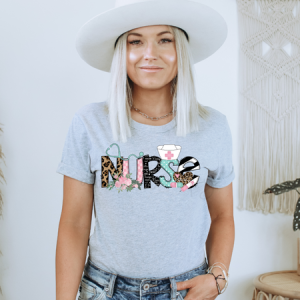 NURSE ALPHA PINK & BLUE - DTF TRANSFER