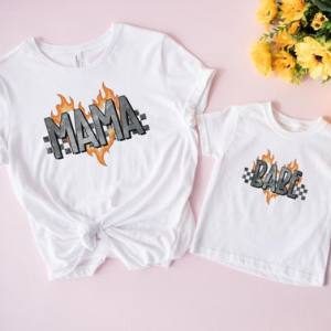 FLAMING HEART MAMA - DTF TRANSFER