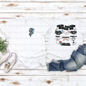 DEAR PERSON BEHIND ME - FRONT+BACK - DTF TRANSFER