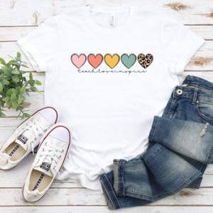 TEACH LOVE INSPIRE HEARTS - DTF TRANSFER