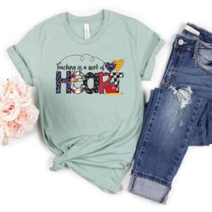 TEACHING IS A WORK OF HEART - DTF TRANSFER