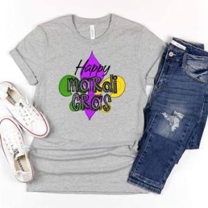 HAPPY MARDI GRAS - DTF TRANSFER