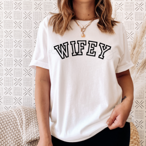 WIFEY VARSITY FONT - DTF TRANSFER