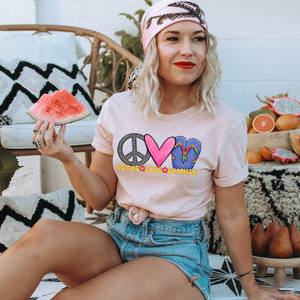 PEACE LOVE SUMMER - DTF TRANSFER