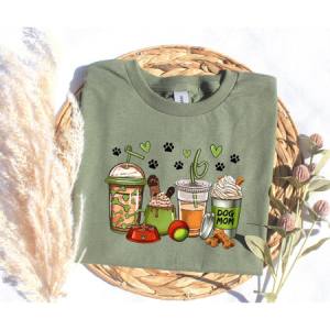 DOG MOM LATTES - DTF TRANSFER