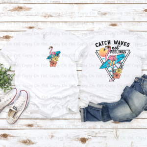 CATCH THE WAVES - FRONT+BACK - DTF TRANSFER