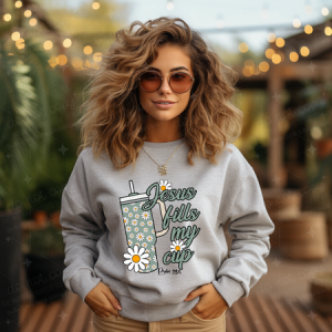 JESUS FILLS MY CUP - DTF TRANSFER