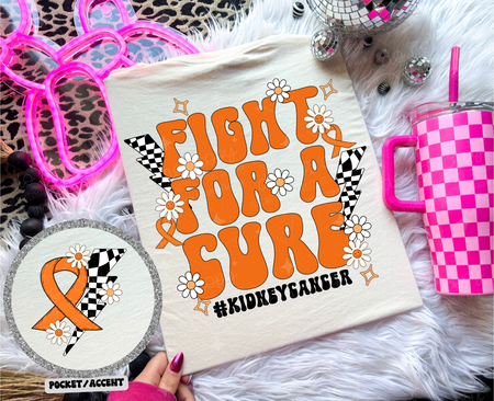 FIGHT FOR A CURE *OLLIE & CO. EXCLUSIVE* - FRONT+BACK - DTF TRANSFER - Image 15
