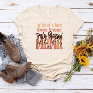 TRULY BLESSED MAMA - DTF TRANSFER
