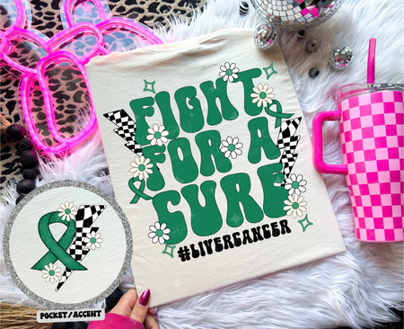 FIGHT FOR A CURE *OLLIE & CO. EXCLUSIVE* - FRONT+BACK - DTF TRANSFER - Image 16