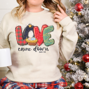 LOVE CAME DOWN - DTF TRANSFER