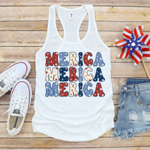 MERICA STACKED - DTF TRANSFER