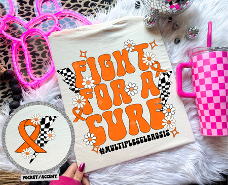 FIGHT FOR A CURE *OLLIE & CO. EXCLUSIVE* - FRONT+BACK - DTF TRANSFER - Image 19