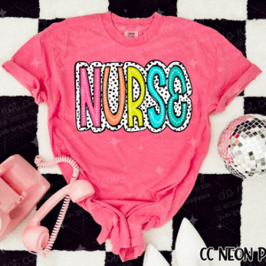 NURSE BRIGHT DOTTY - DTF TRANSFER