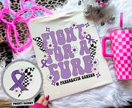 FIGHT FOR A CURE *OLLIE & CO. EXCLUSIVE* - FRONT+BACK - DTF TRANSFER - Image 21