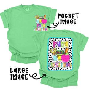 DOTTY SCALLOPED SCHOOL OCCUPATIONS - FRONT+BACK - DTF TRANSFER