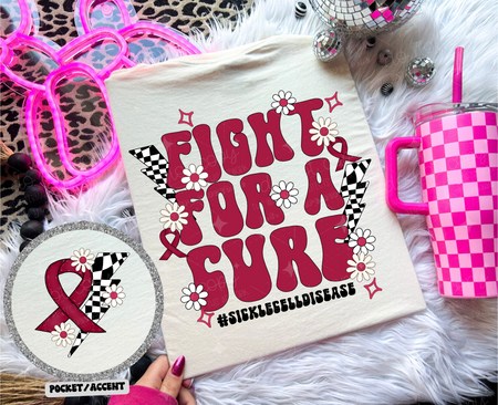 FIGHT FOR A CURE *OLLIE & CO. EXCLUSIVE* - FRONT+BACK - DTF TRANSFER - Image 23