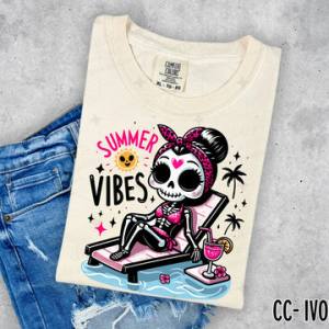 SUMMER VIBES SKELLIE - DTF TRANSFER