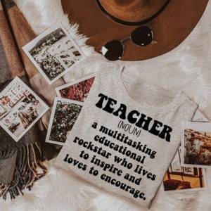 TEACHER DEFINITION BLACK *OLLIE & CO. EXCLUSIVE* - DTF TRANSFER