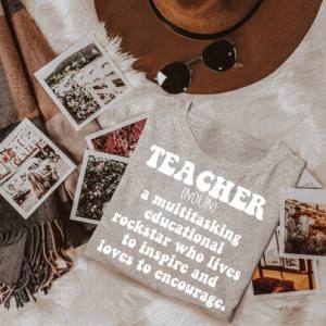 TEACHER DEFINITION WHITE *OLLIE & CO. EXCLUSIVE* - DTF TRANSFER