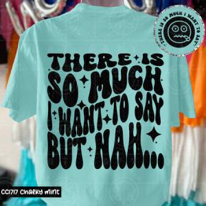 THERE IS SO MUCH I WANT TO SAY - FRONT+BACK - DTF TRANSFER