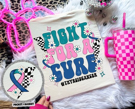 FIGHT FOR A CURE *OLLIE & CO. EXCLUSIVE* - FRONT+BACK - DTF TRANSFER - Image 25