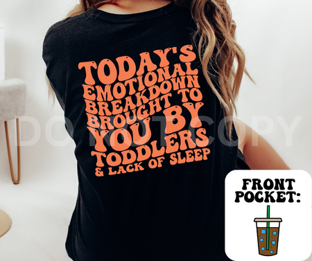 EMOTIONAL BREAKDOWN - FRONT+BACK - DTF TRANSFER - Image 2