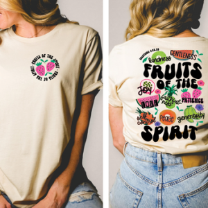 FRUITS OF THE SPIRIT - FRONT+BACK - DTF TRANSFER