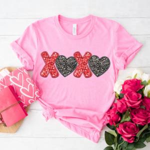 XOXO - FAUX EMBROIDERY - DTF TRANSFER